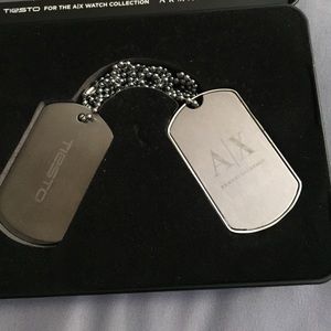 Armani exchange usb tag necklace